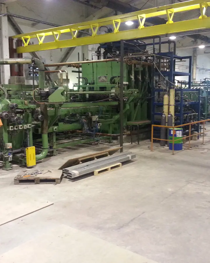 Production line before retrofit